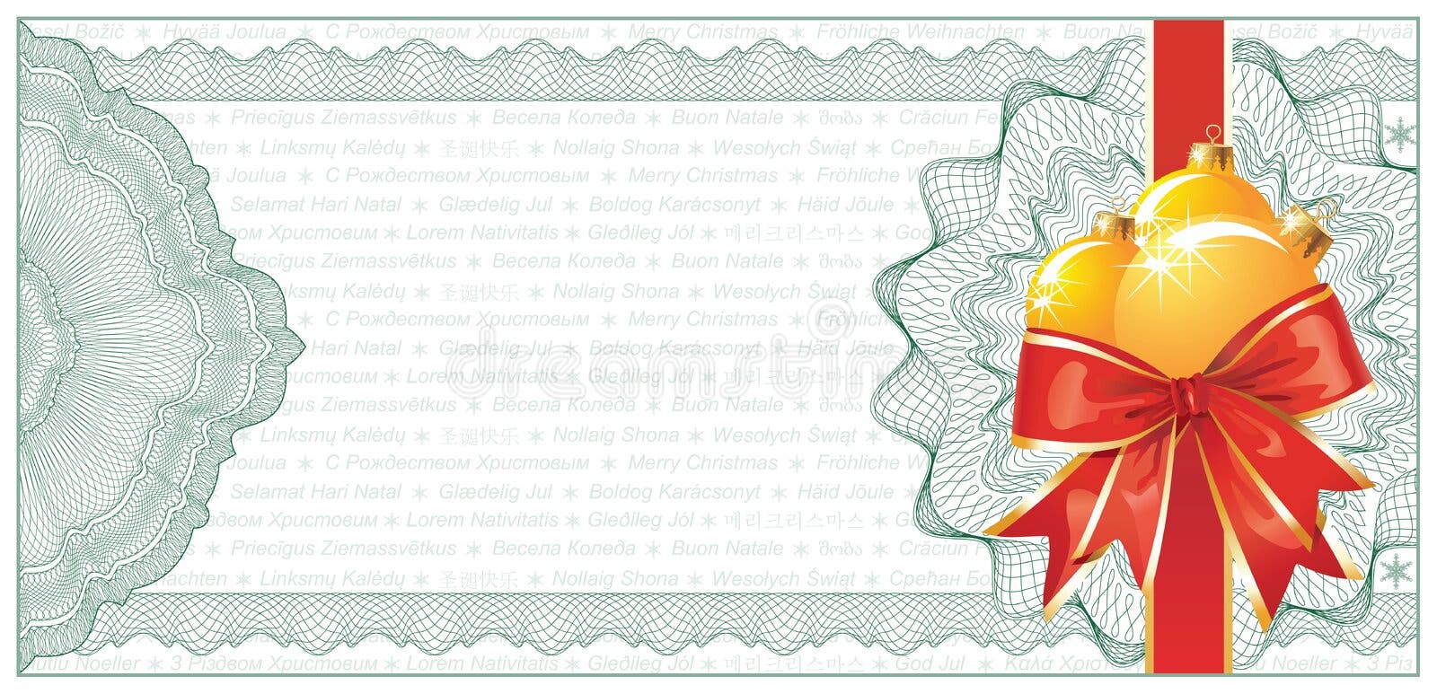 Background for Gift Certificate, Coupon Stock Vector - Illustration of