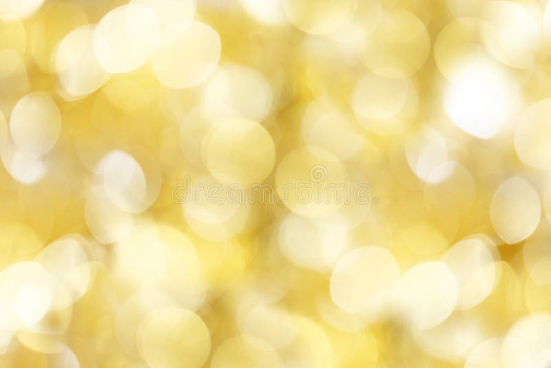 Golden christmas lights background