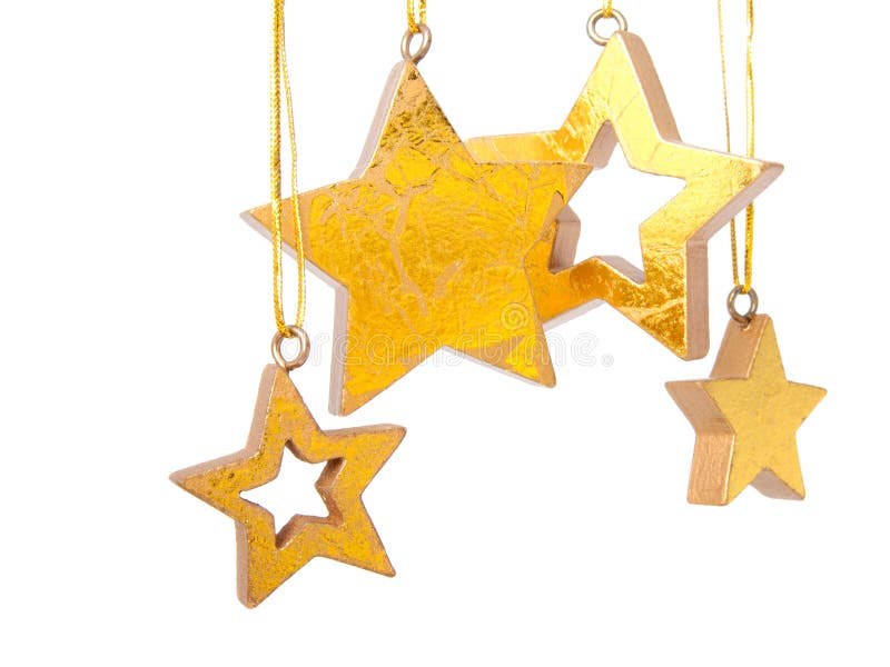 Golden Christmas stars