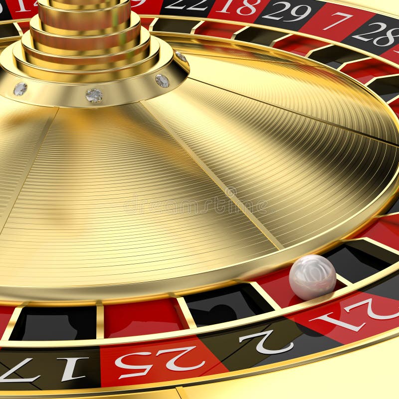 Golden classic roulette stock photo. Image of casino 87351222