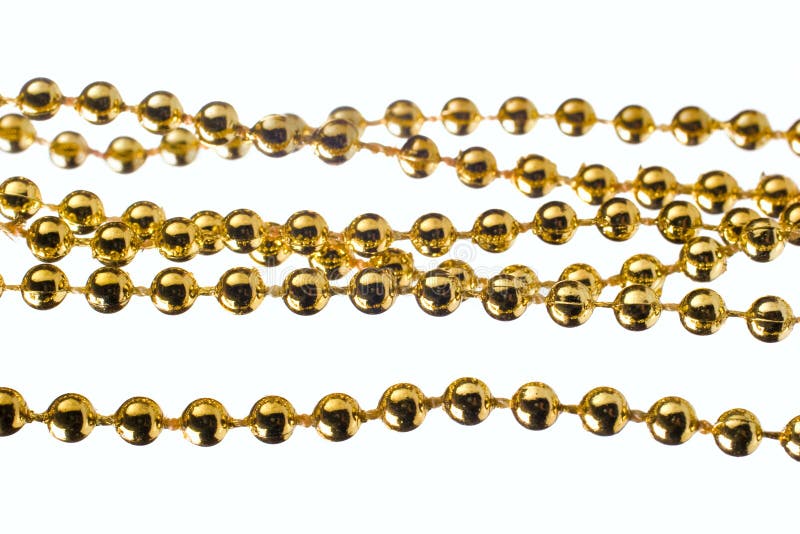 Golden color beads stock photo. Image of beautiful, macro 17002450