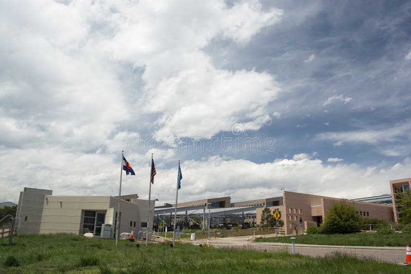 GOLDEN, COLORADO USA - May 26, 2019: The National Renewable Energy Laboratory is a US Department of Energy research facility stock photo GOLDEN, COLORADO USA - May 26, 2019: The National Renewable Energy Laboratory is a US Department of Energy research facility stock photo