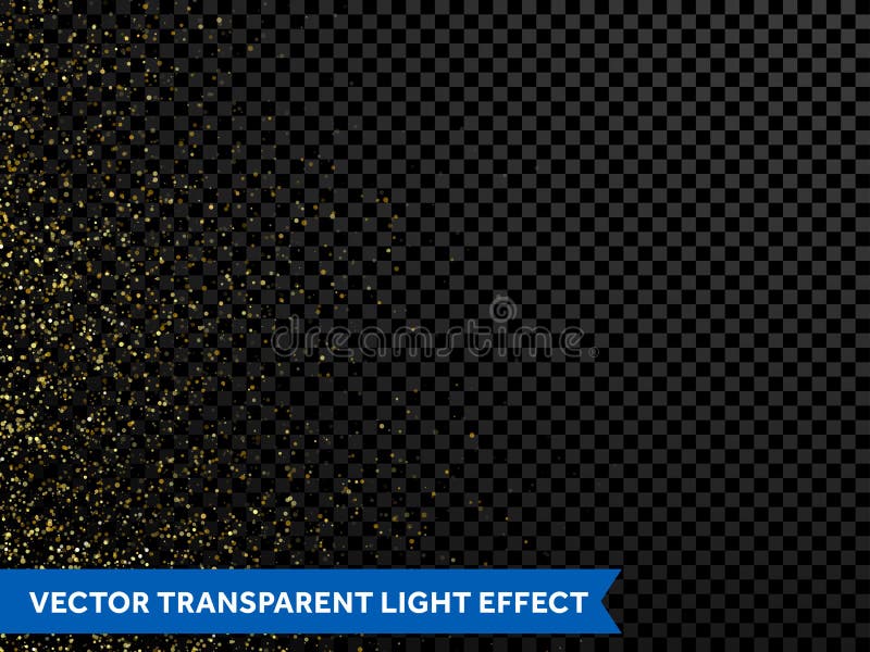 Golden confetti glitter particles, shimmering gold dust spray. Shimmering magic glow of shining particles and golden. Sparkling glittering light texture. Gold stock illustration Golden confetti glitter particles, shimmering gold dust spray. Shimmering magic glow of shining particles and golden. Sparkling glittering light texture. Gold stock illustration