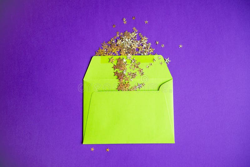 confetti popping out of box