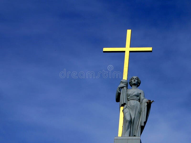 Golden cross royalty free stock images Golden cross royalty free stock images