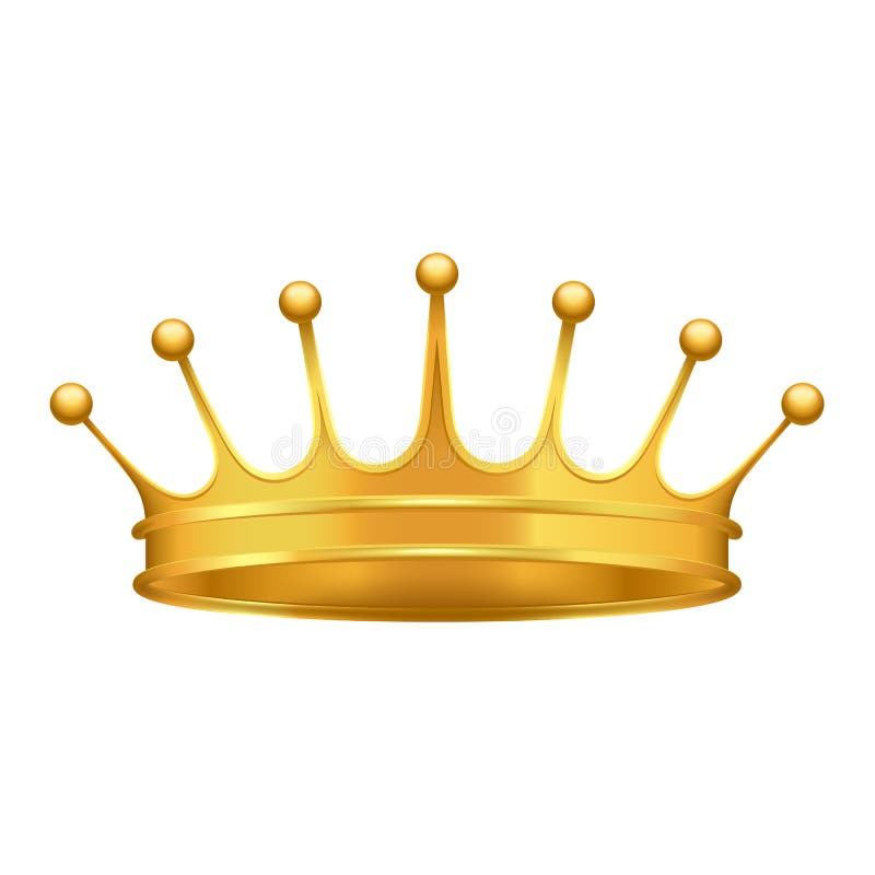 Golden Crown with Cross 3d Icon Realistic Vector Stock Vector ...