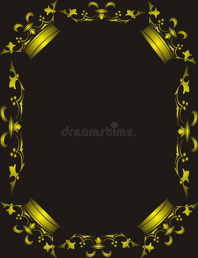 Golden crown frame