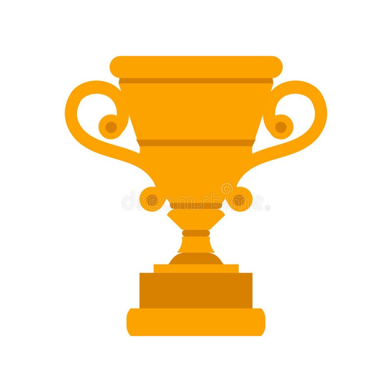 Golden Cup Vector Success Award Shiny Illustration Sport Gold