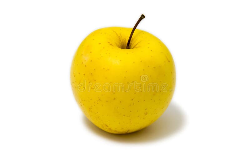 Golden Delicious apple with yellow skin