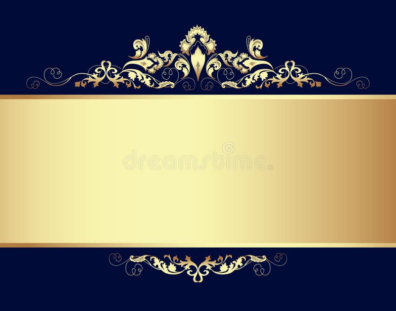Golden Design Background. stock vector. Illustration of classic - 8636383