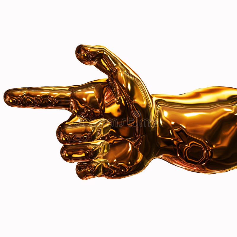 Golden Direction royalty free illustration