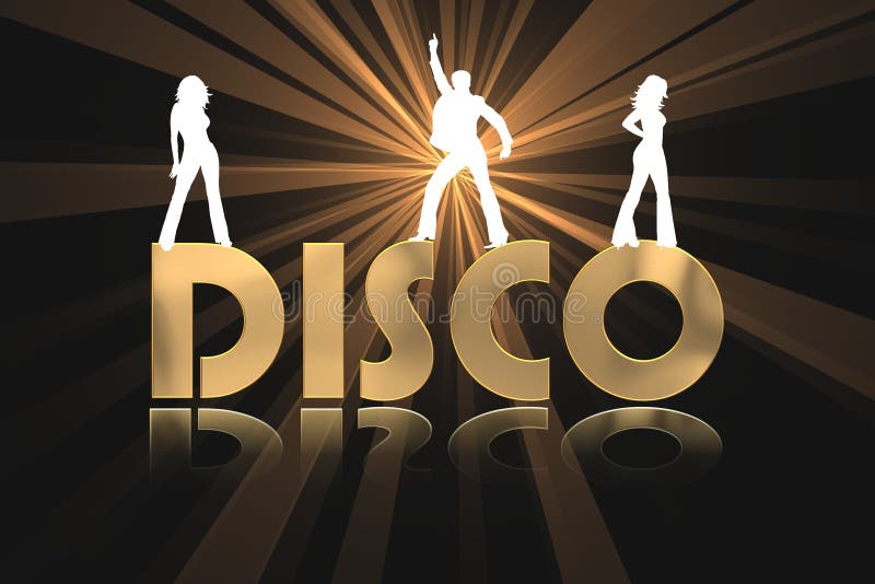 Golden Disco Background royalty free illustration Golden Disco Background royalty free illustration