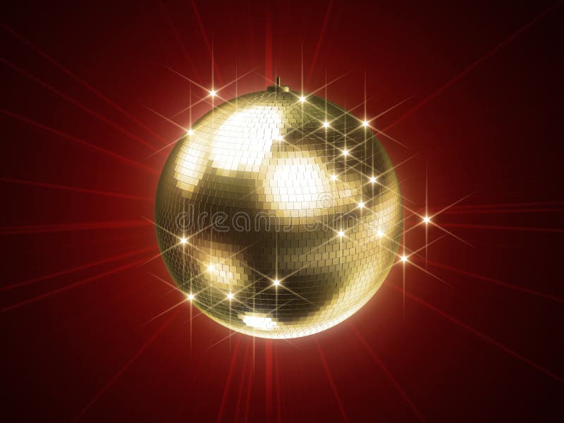 Golden disco sphere