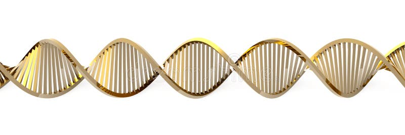 Golden DNA Helix