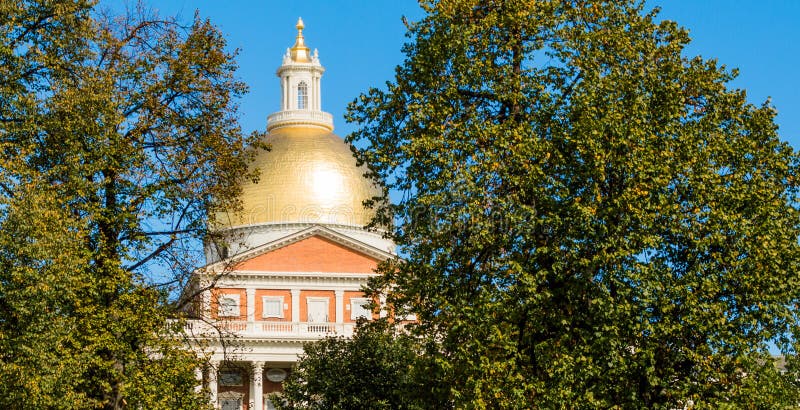 Golden dome of the Massachusetts State House