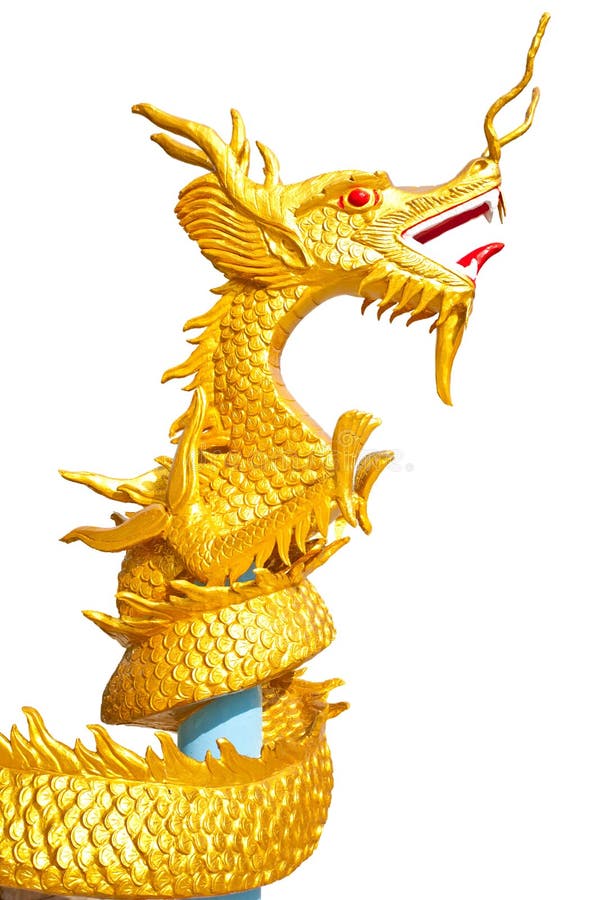 Golden dragon stock photo