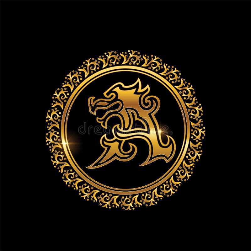 Golden Dragon Letter A Initial Logo Stock Vector Illustration Of Identity Background Golden Dragon Letter A Initial Logo Stock Vector Illustration Of Identity Background