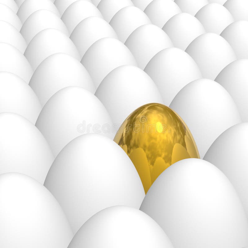 Golden egg stock illustration. Illustration of inimitable - 19416624