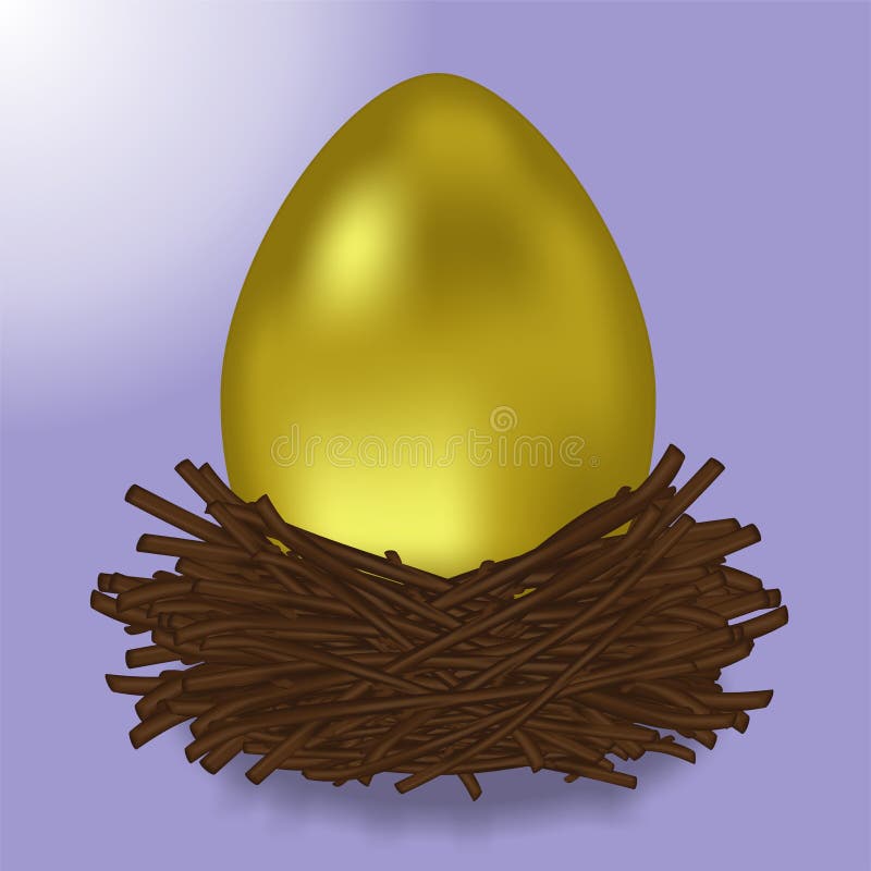 Golden egg stock illustration. Illustration of gold, expensive 60637787