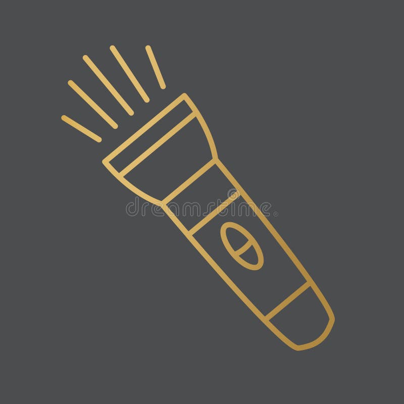 Golden Flashlight Stock Illustrations 1,491 Golden Flashlight Stock