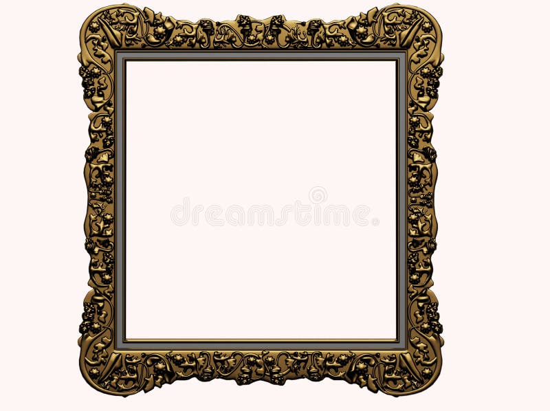 A golden frame