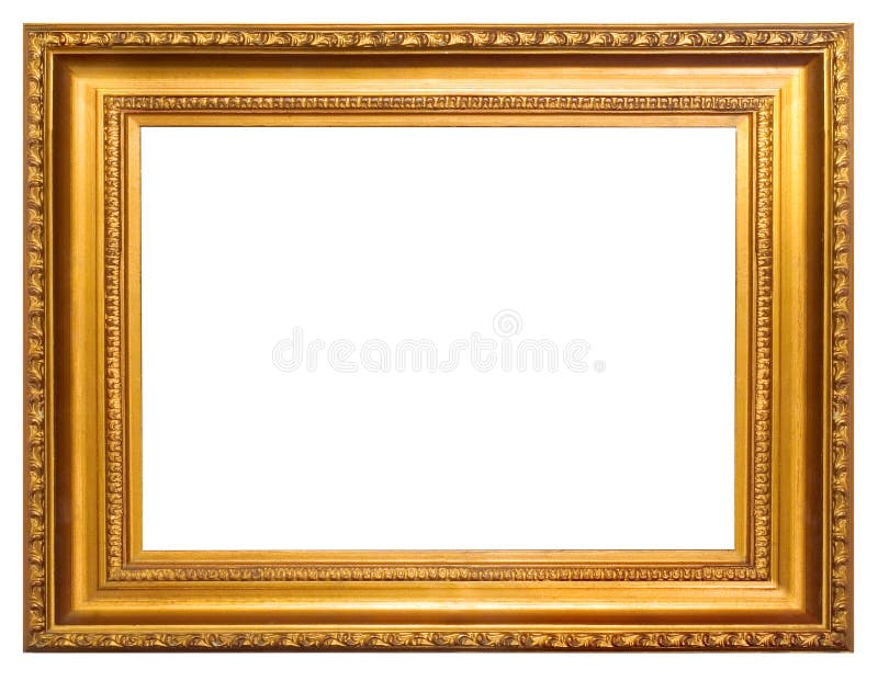 Download Golden frame stock photo. Image of isolated, rustic, custom - 1920018