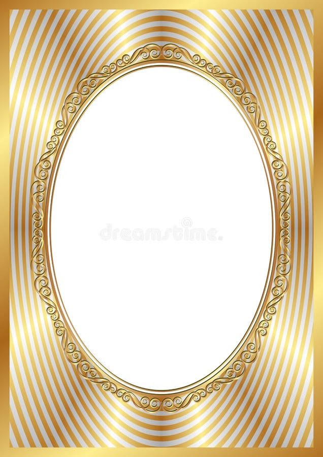 Golden frame stock illustration
