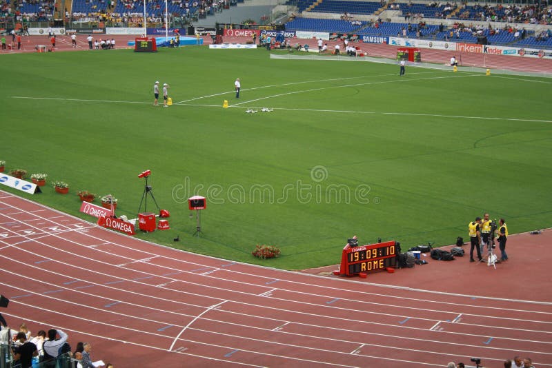 Golden Gala 2011 editorial stock image. Illustration of athletics