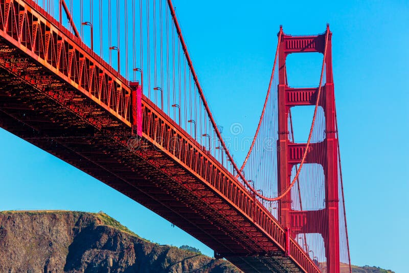 Golden gate bridge San Francisco van Presidio Californië