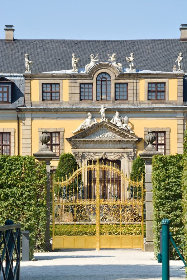 Golden Gate In Herrenhausen Gardens Hannover Germany Stock Photo