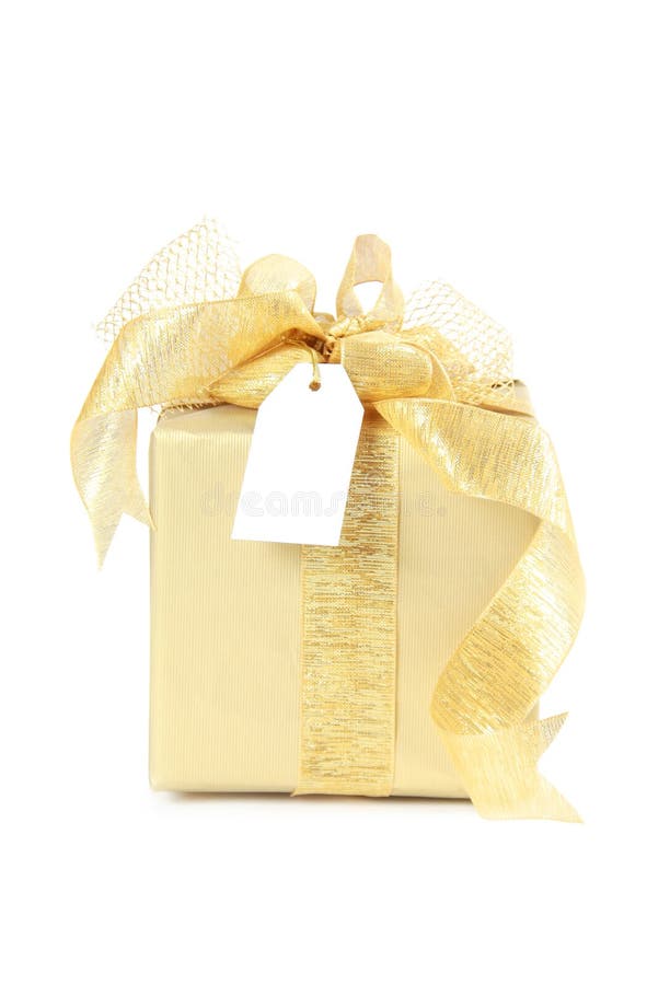 Golden gift box