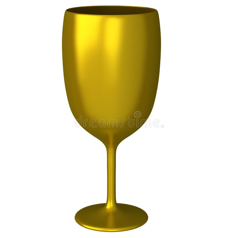Golden glass 3d stock illustration. Illustration of congratulations