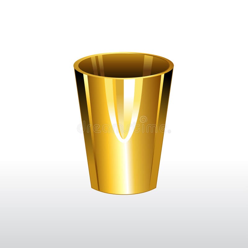 Golden glass illustration. stock vector. Illustration of kitchen 57467098