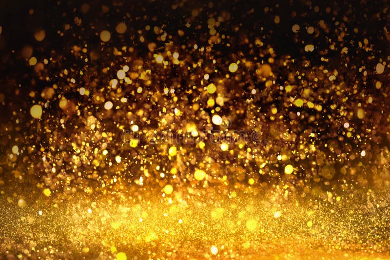 Golden glitter texture Colorfull Blurred abstract background for birthday, anniversary, wedding, new year eve or Christmas