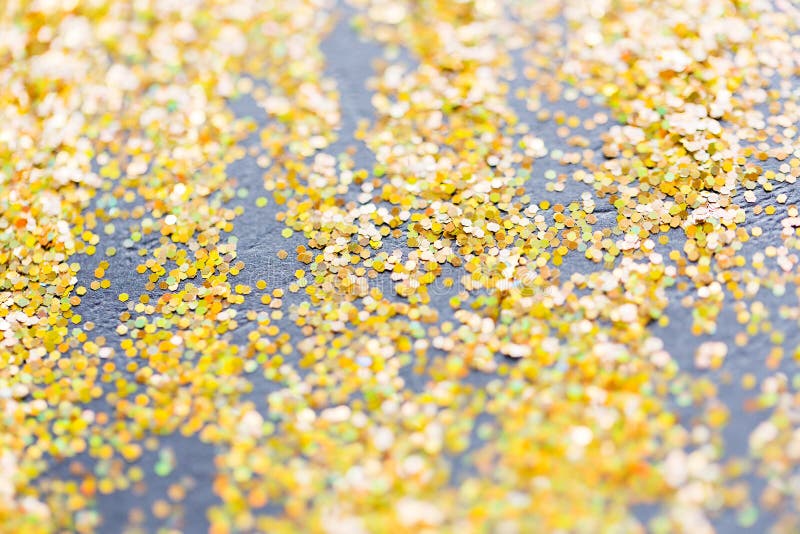 Golden Glitter or Yellow Sequins Background Stock Photo Image of year
