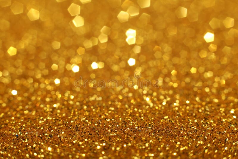 Golden Glittering Christmas Lights