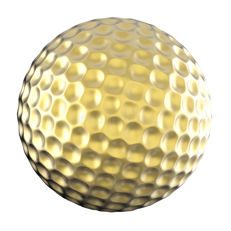 Golden Golf Ball among White Balls, Banner Stock Image - Image of ...