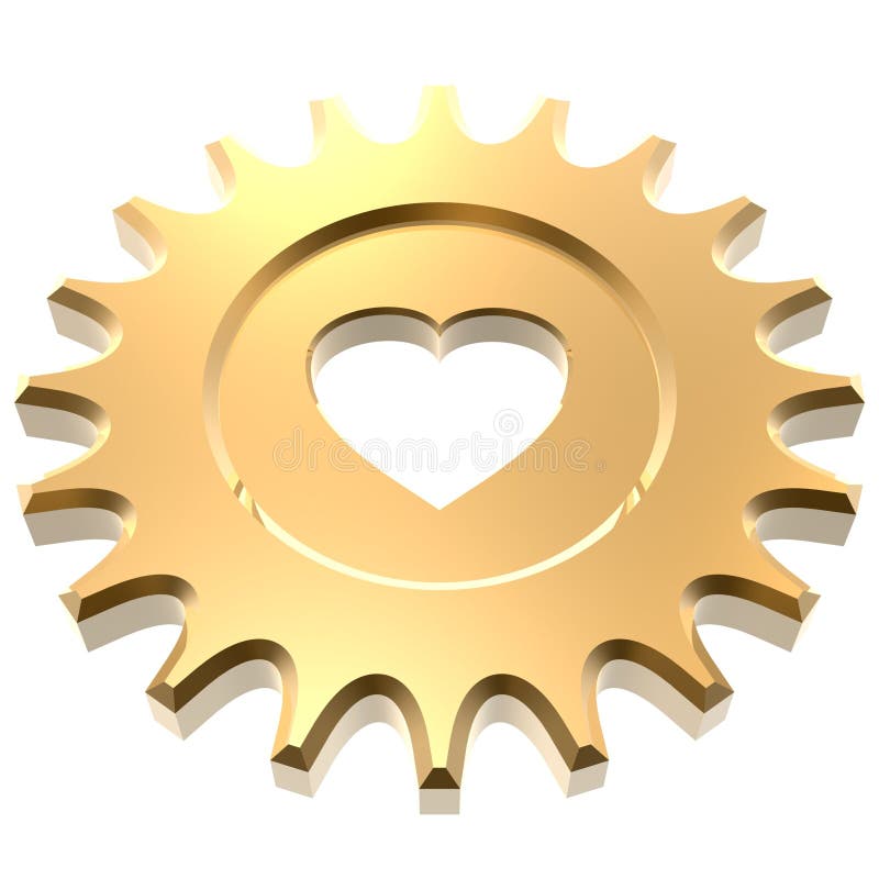 Golden heart gear