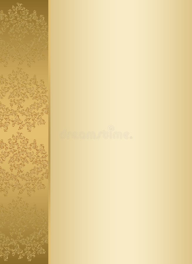 Golden Invitation Card Template Stock Illustration - Illustration of  template, vibrant: 39587677