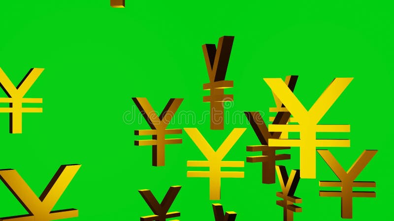 Golden Currency Symbol Japanese Yen Short Designation Name Currency Unit  Stock Video Footage by ©Aviavlad3 #316178246