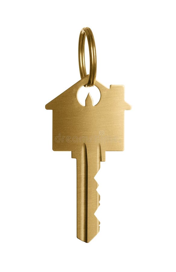 Golden key to a dream house royalty free stock image Golden key to a dream house royalty free stock image