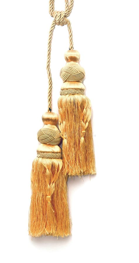 Golden knot top tassel