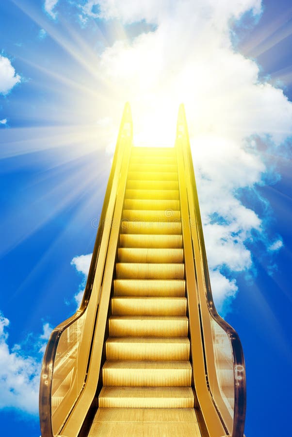 Stairway to heaven/success stock image. Image of road - 25793241