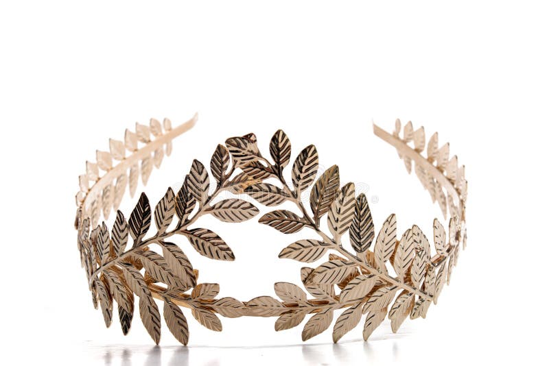 Golden leaf tiara stock image. Image of queen, metal 175658929