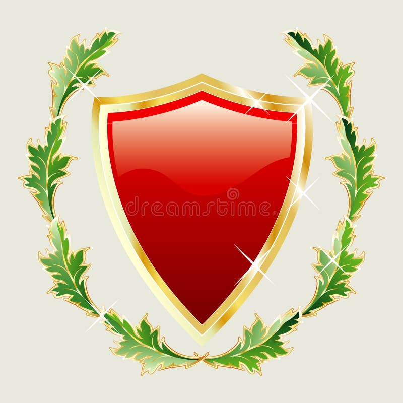 Download Golden leaves stock vector. Illustration of emblem, heraldry - 6862926