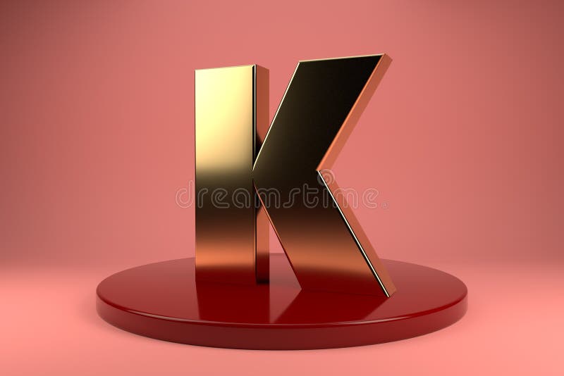 Golden Letter K Uppercase Wallpaper. 3d Rendering Stock Illustration - Illustration of gold, type: 186335922 Golden Letter K Uppercase Wallpaper. 3d Rendering Stock Illustration - Illustration of gold, type: 186335922