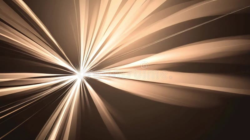 Golden light rays burst from a central point on a dark background, creating a dynamic and radiant abstract image royalty free illustration