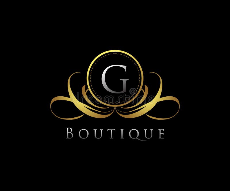 Golden Logo With G Letter In Royal Boutique Logo Template Used For Hotel Restaurant Boutique Jewellery Invitation Busines Stock Illustration Illustration Of Simple Royal