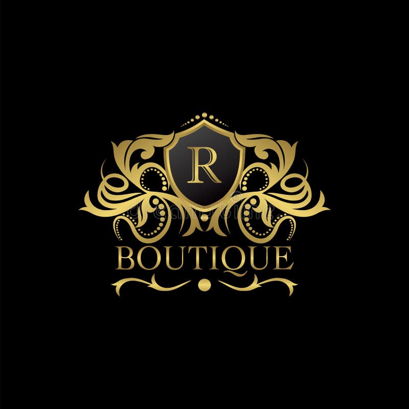 R Luxury Letter Logo Template In Vector For Restaurant, Royalty ...