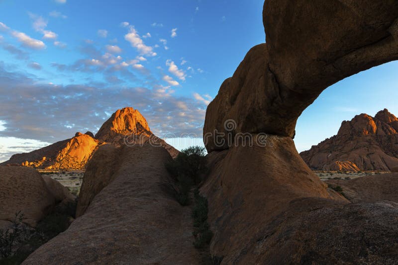 Golden Morning Light Shine on Red Granite Rocks Stock Photo Image of